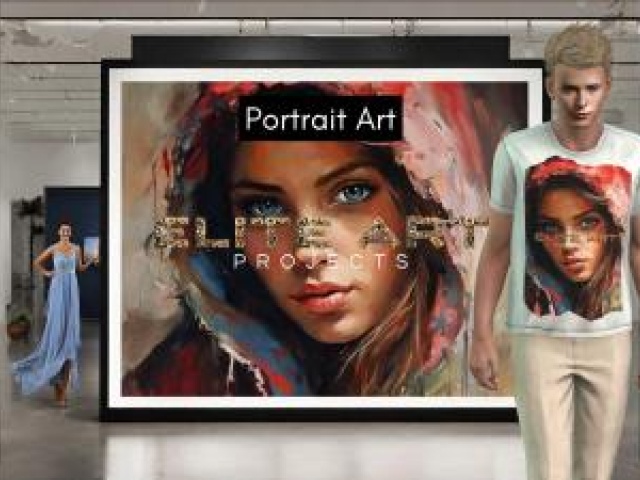 Eternal Gaze by Elite Art Projects - Celebrating the Beauty of Portrait Art