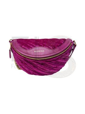Balenciaga Velvet Logo Belt Bag Elite ART Projects