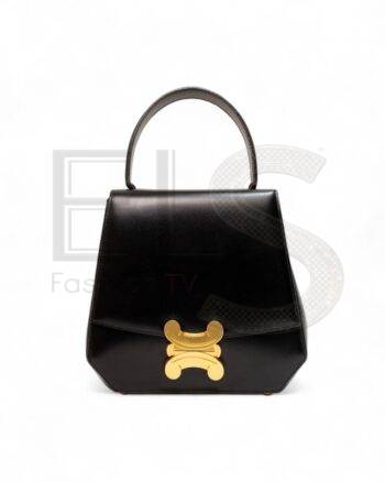 Celine Blazon Triomphe Hand Bag Black Elite ART Projects