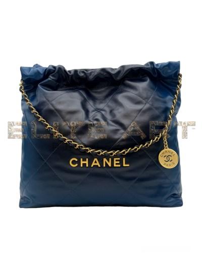 Chanel 22 Handbag Medium Blue Gradient Elite Art Projects