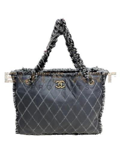Chanel Gray Tweed Tote Elite Art Projects