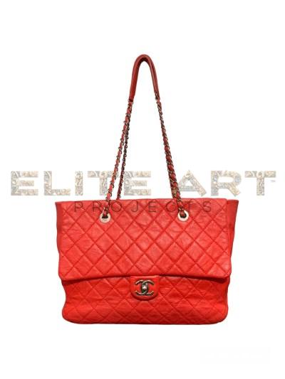 Chanel Maxi Jumbo Red Shopper Elite Art Projects
