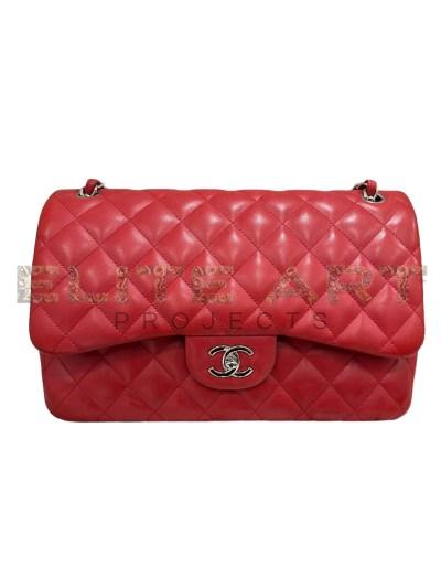 Chanel Timeless Jumbo Red Elite Art Projects