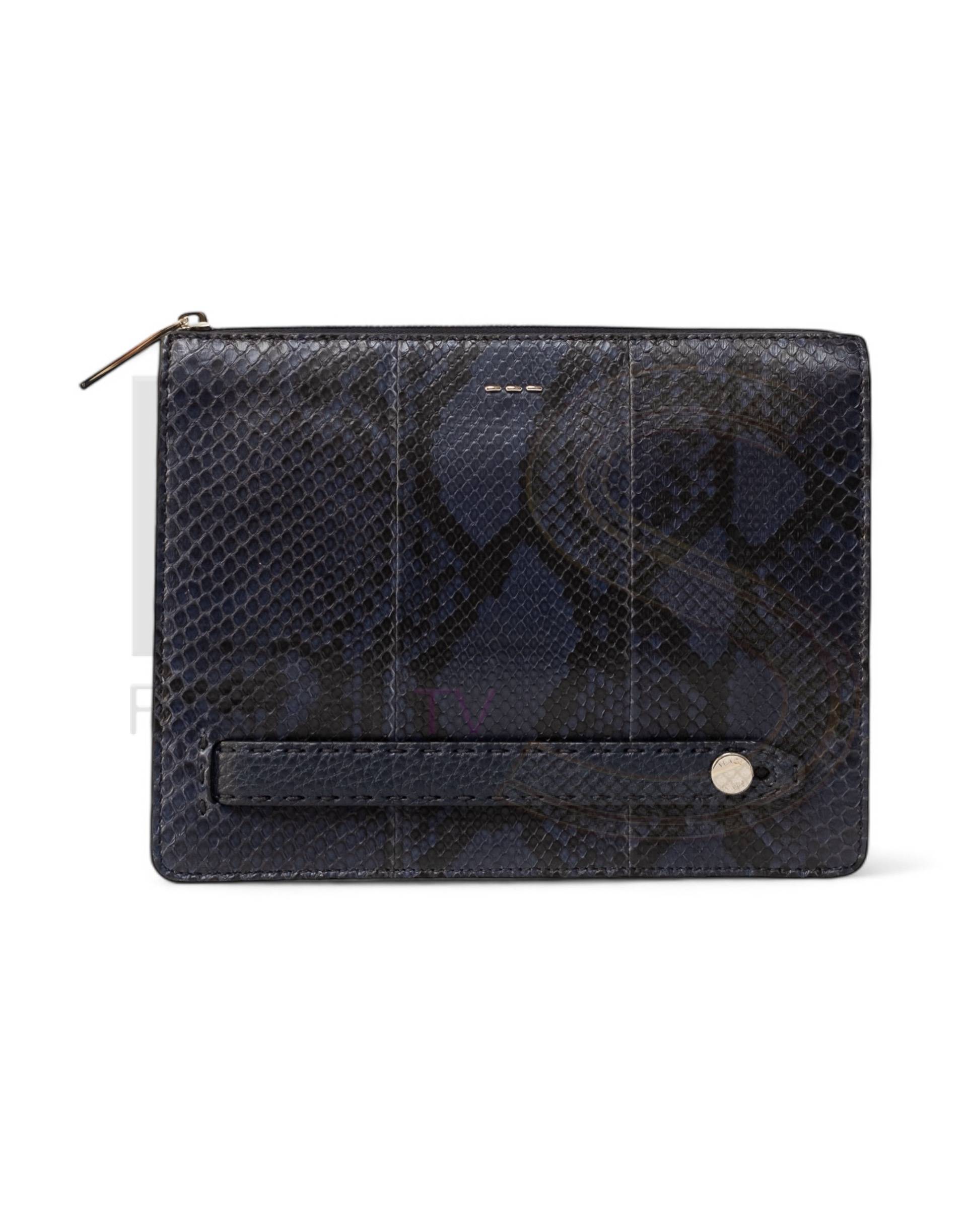 Fendi Blue Python Clutch Elite ART Projects