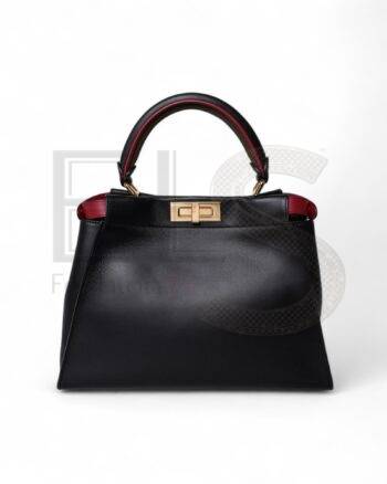 Fendi Peekaboo Medium Defender Black Elite ART Projects
