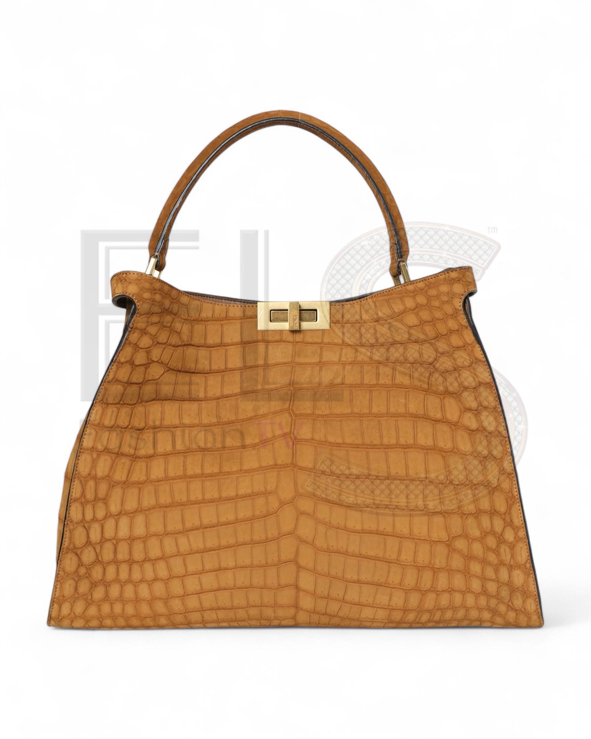 Fendi Peekaboo X-Lite Coconut Brown Elite ART Projects