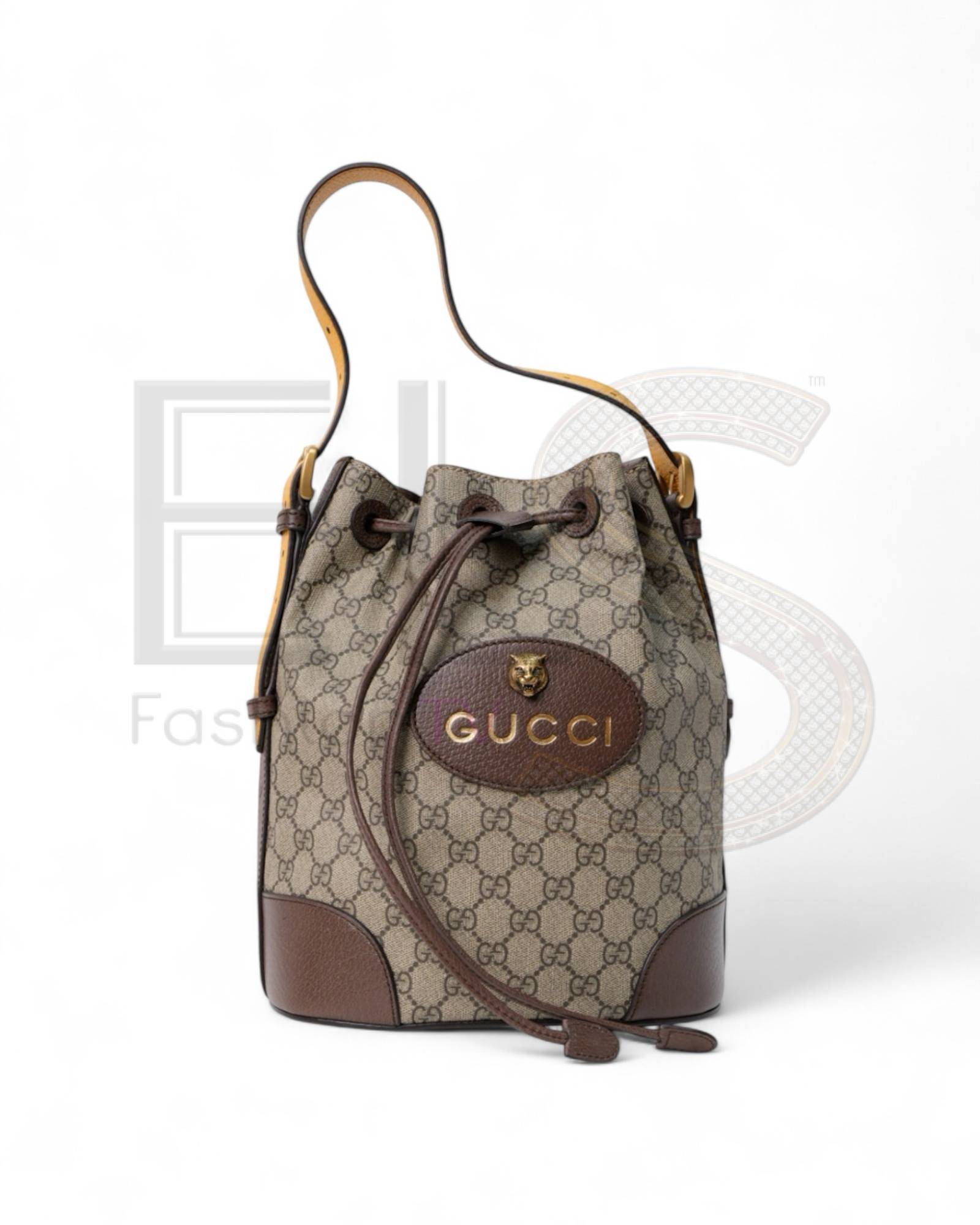 Gucci Bucket Tiger Gg Supreme Backpack Brown Elite ART Projects
