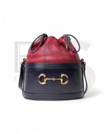 Gucci Horsebit 1955 Medium Blue Bucket Bag Elite ART Projects