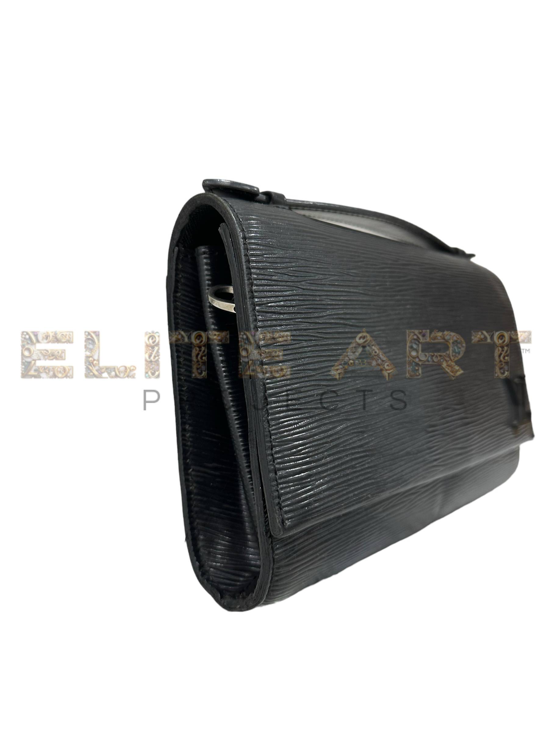 Louis Vuitton bag, Clery model, black epi leather, black hardware, Elite Art Projects, ELS Fashion TV
