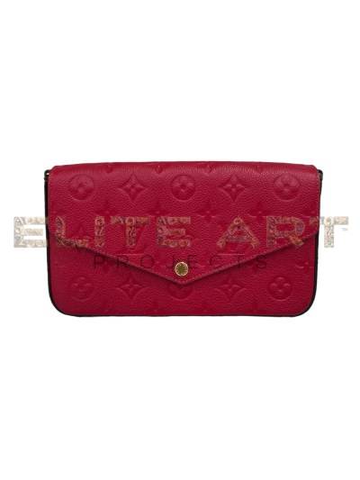 Louis Vuitton Felicie Empreinte Red Pochette Elite Art Projects