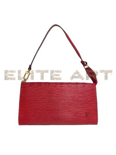 Louis Vuitton Red Epi Accessoires Pochette Elite Art Projects