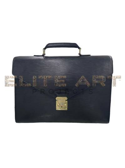 Louis Vuitton Serviette Ambassadeur Epi Black Elite Art Projects