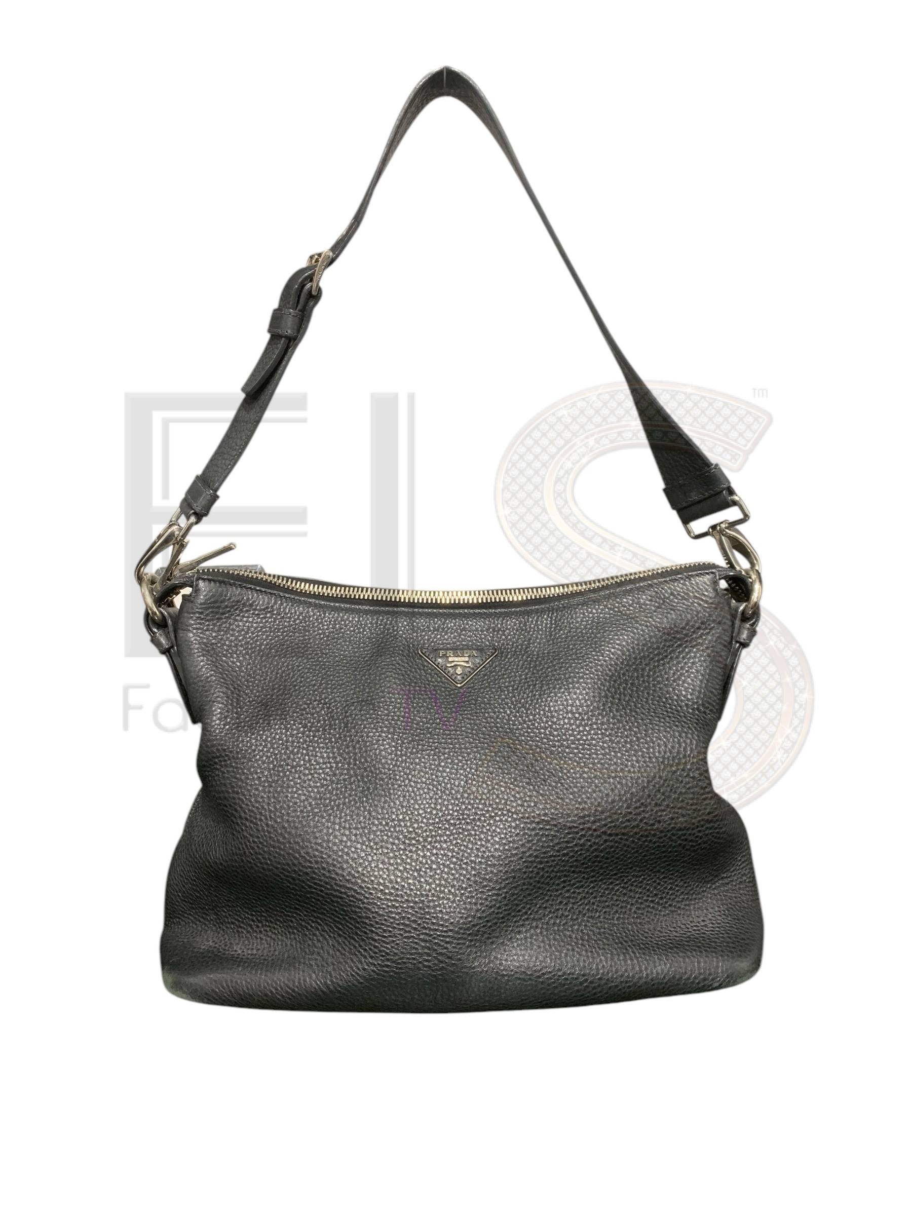 Prada Black Leather Shopper Elite ART Projects