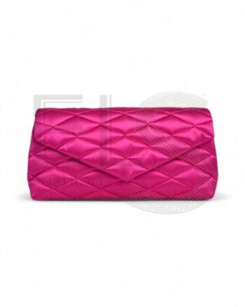 Saint Laurent Pochette Xl Puffer Satin Fuchsia Elite ART Projects