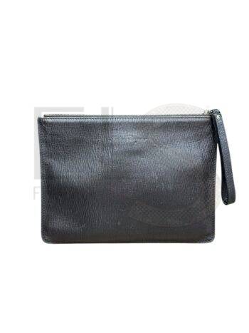 Salvatore Ferragamo Brown Epi Clutch Elite ART Projects